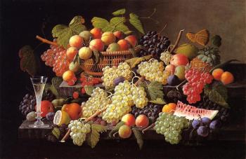 Severin Roesen : Still Life with Fruit III